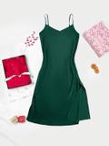 Hộp quà Holiday - đầm ngủ tổng hợp lụa Satin xẻ tà VERA