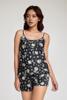 Bộ short nữ Vera satin in - V0644