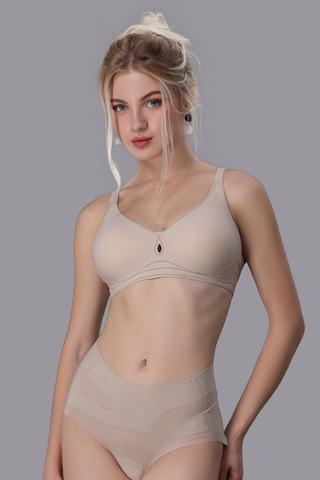 Áo ngực wireless nữ Vera nylon trơn mút mỏng - V0629Da