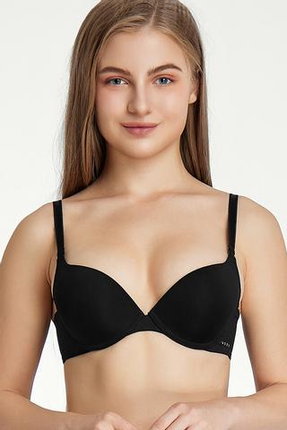 Áo ngực cup 3/4 Vera nylon mút dày có gọng - V0681Đen