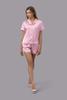 Bộ pijama ngắn nữ Vera satin trơn tay ngắn - V0760
