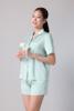 Bộ pijama ngắn nữ Vera latin trơn tay ngắn - V0773