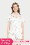 Hộp quà 8/3 - combo bộ pijama dài và bộ pijama short Satin in VERA