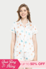 Hộp quà 8/3 - combo bộ pijama dài và bộ pijama short Satin in VERA