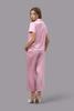 Bộ pijama dài nữ Vera satin trơn tay ngắn - V0762