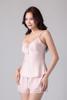 Bộ short Vera by Chipu satin trơn phối ren - C0051