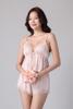 Bộ short Vera by Chipu satin trơn phối ren - C0042