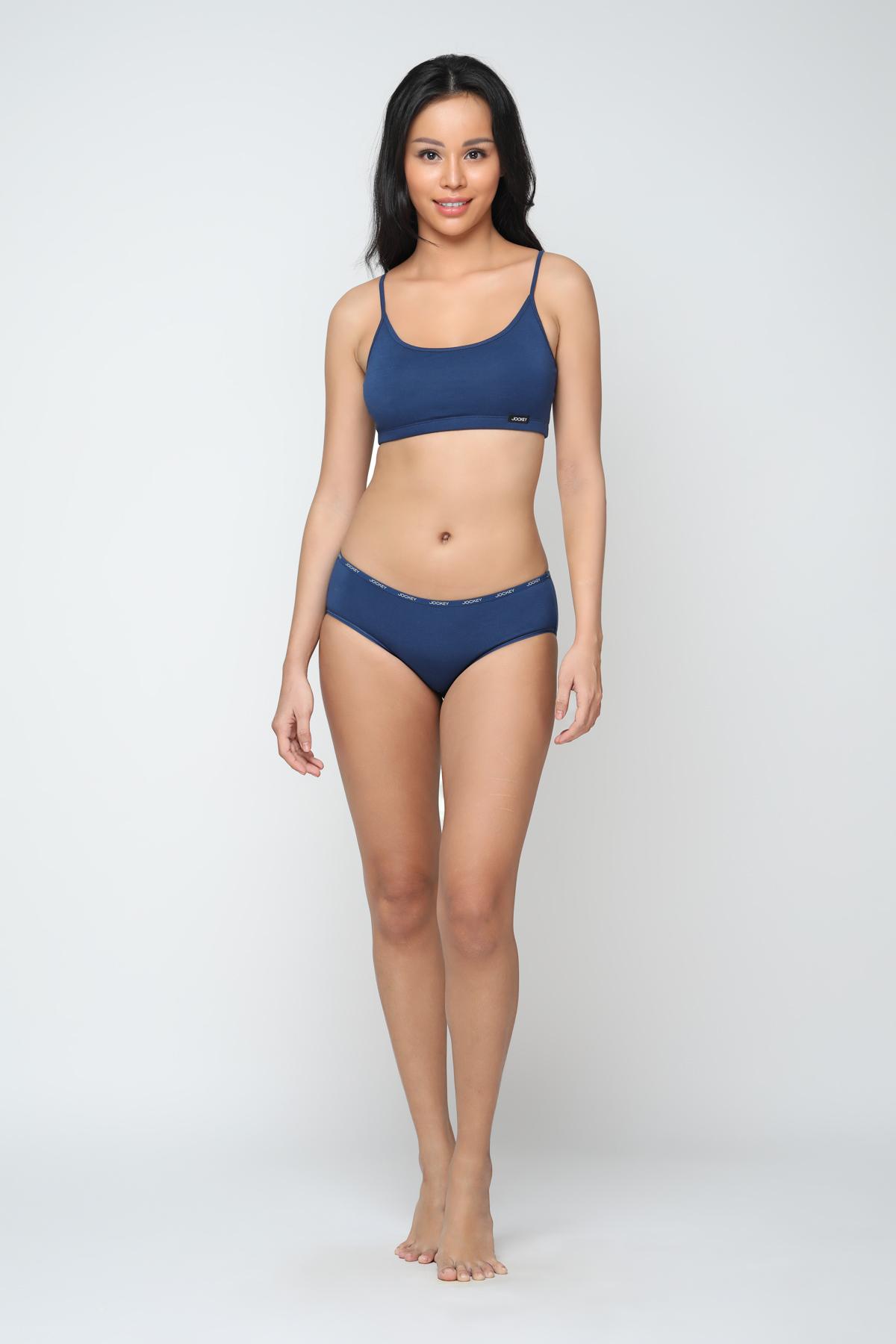 Quần Hipster Jockey nữ trơn chất liệu Visco - 1159