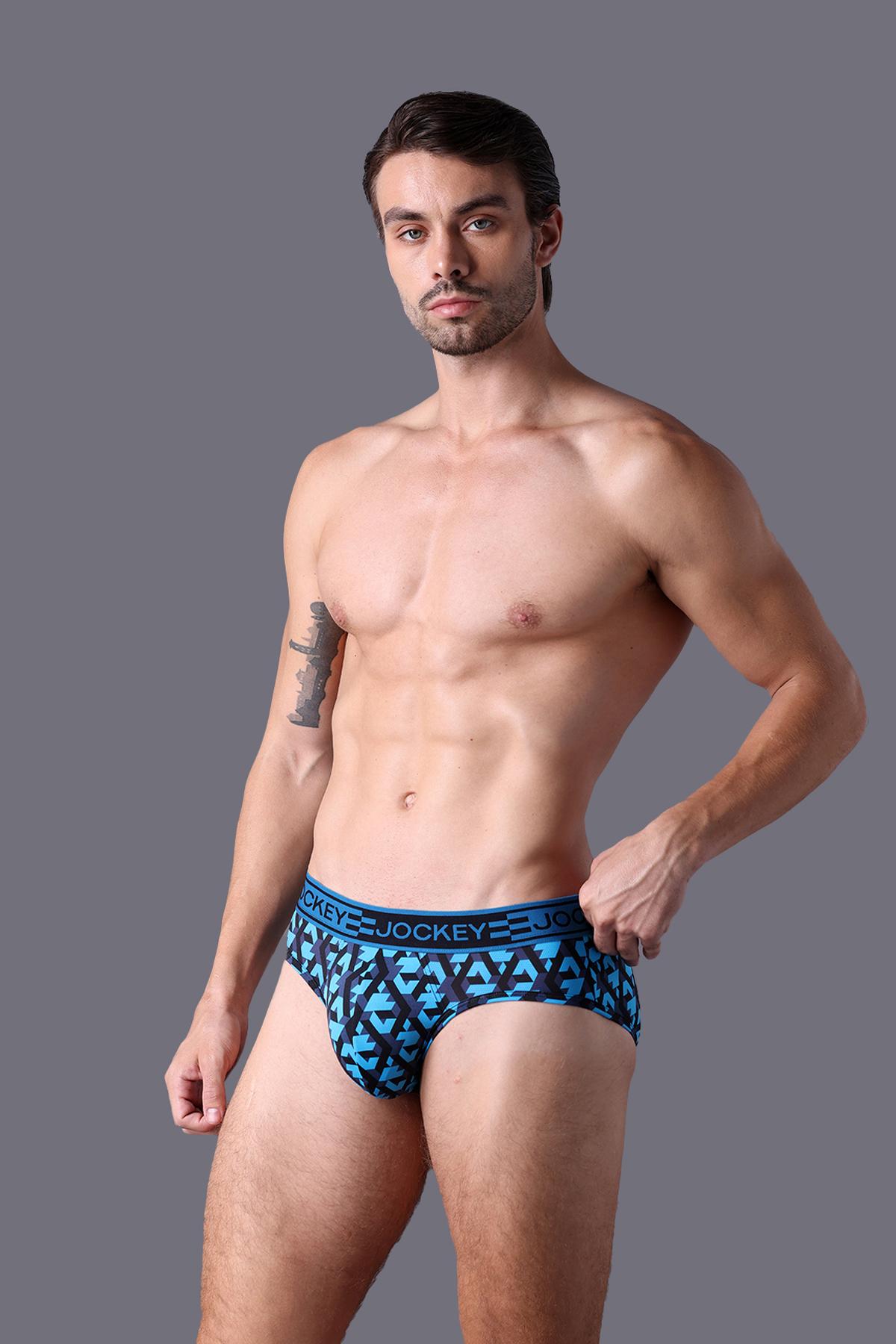 Quần lót Nam dáng brief Jockey Seamfree in họa tiết  - J4061