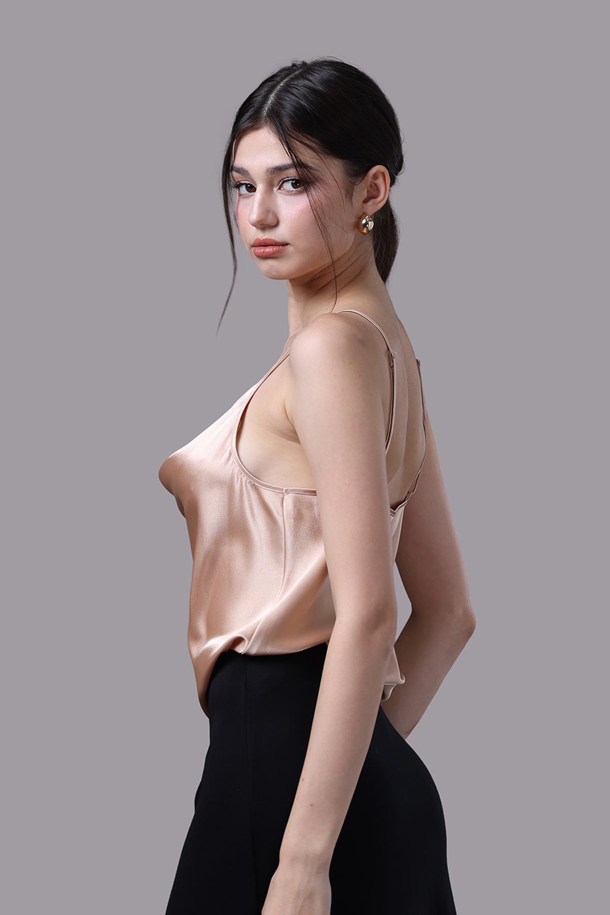 Áo camisole nữ Vera satin trơn - V0675