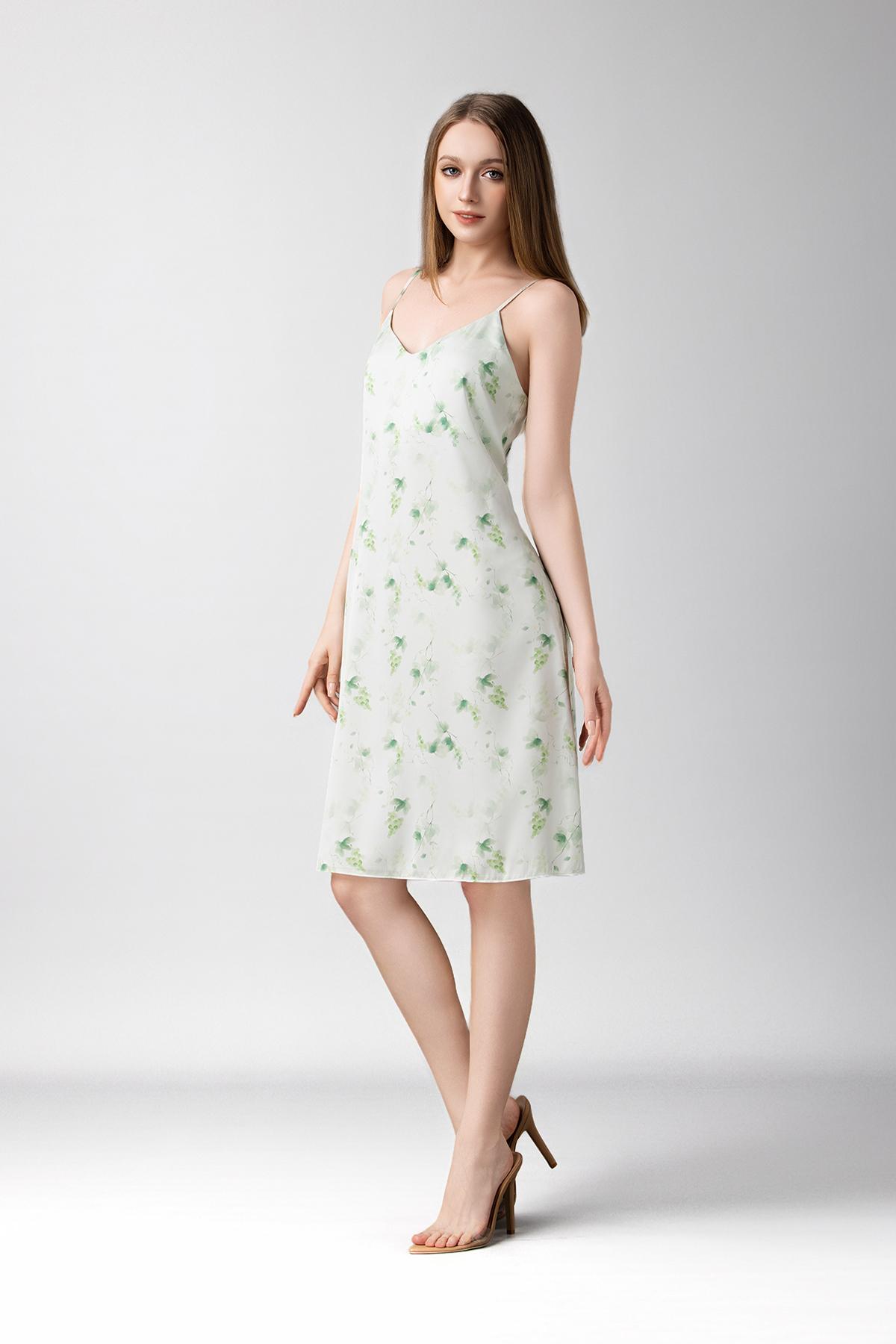 Đầm lửng nữ Vera latin in hai dây - V0819