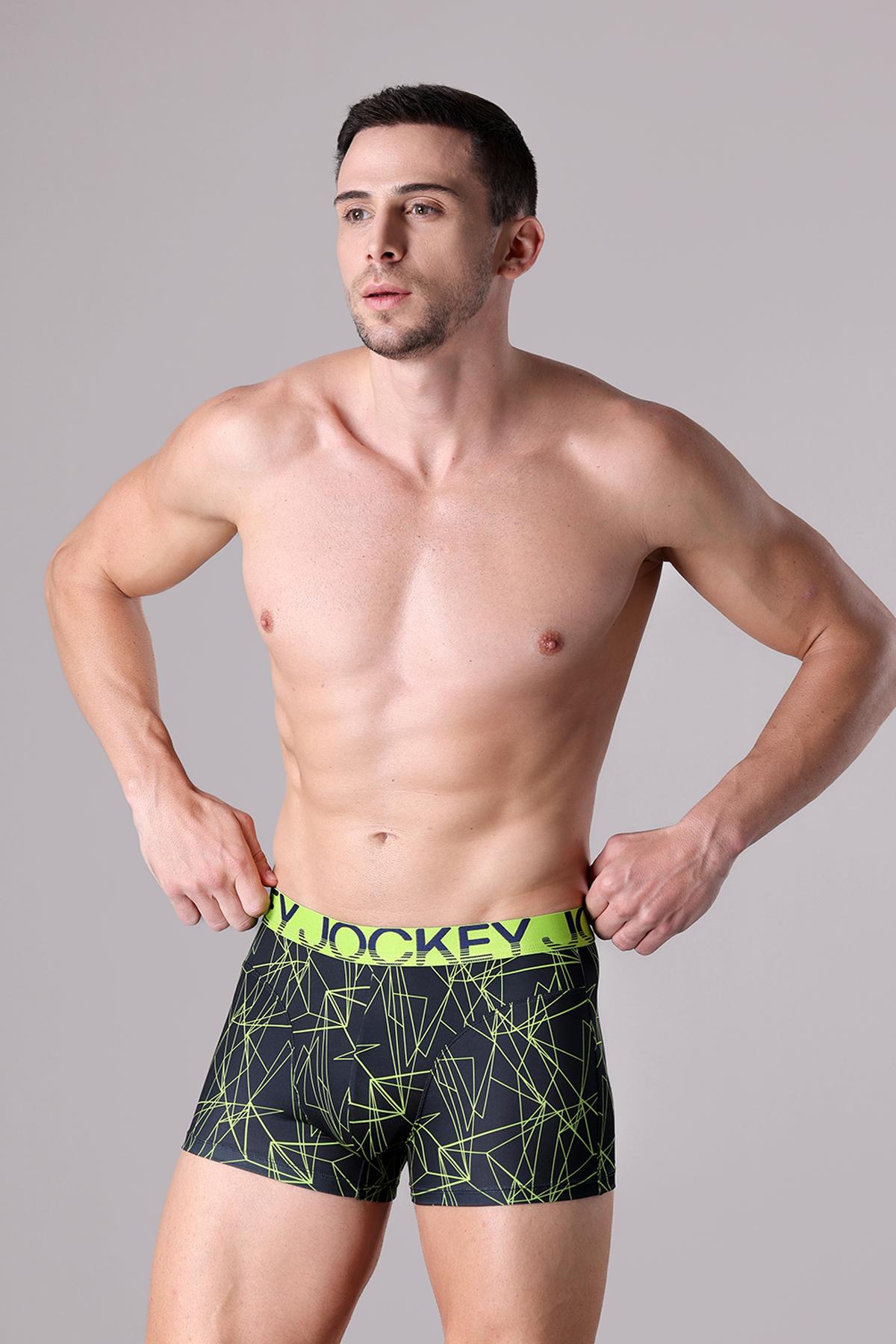 Quần lót nam Jockey poly in họa tiết dáng Trunk - J1032