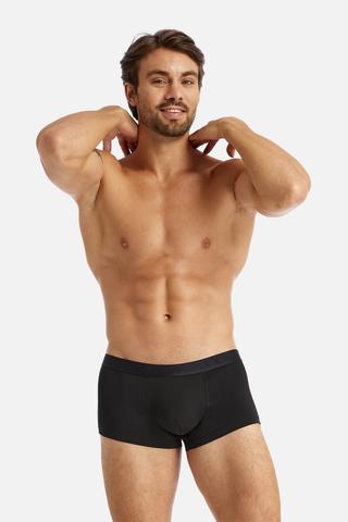 Quần lót Nam Jockey Cotton 4 chiều dáng trunk - J4014Đen