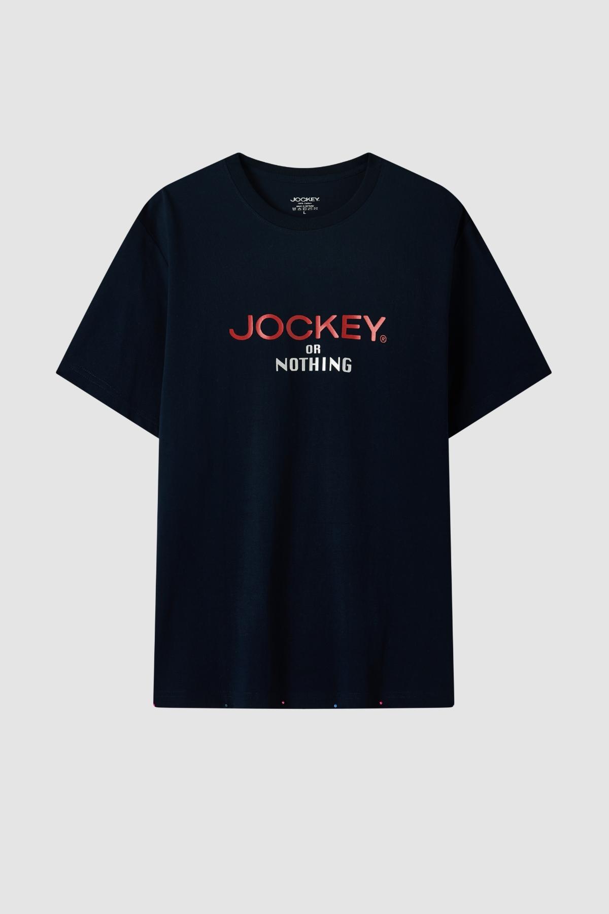 Áo T-shirt unisex Jockey cotton in logo - J4106