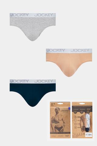 Quần lót nam Brief Jockey Cotton 4 chiều trơn - J4001Tổng hợp 2