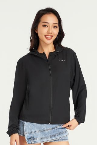 Áo khoác chống nắng nữ Vera Poly trơn - V0577Đen