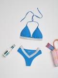 Đồ bơi Bikini VERA bản lưng phối chữ V cách điệu Colorful Vibes - 0434