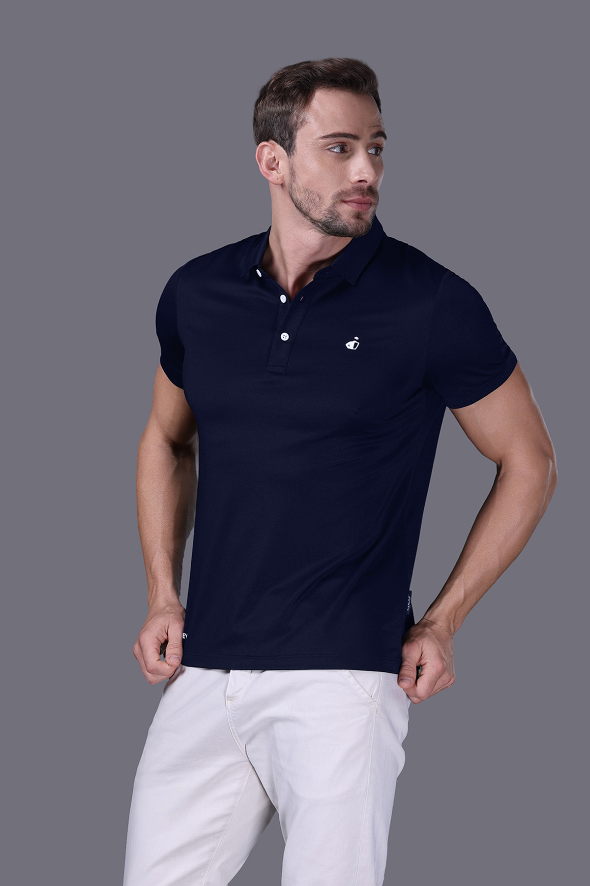 Áo Polo Unisex Jockey poly modal in logo Half Boy - J4033