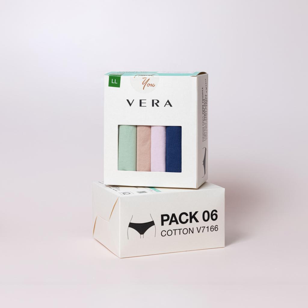 Quần lót nữ Pack Love VERA cotton - 7166/8397 (cạp thấp)