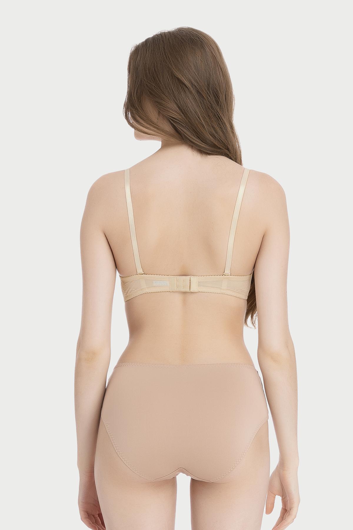 Quần lót lưng cao Misaki microfiber phối ren - M1081