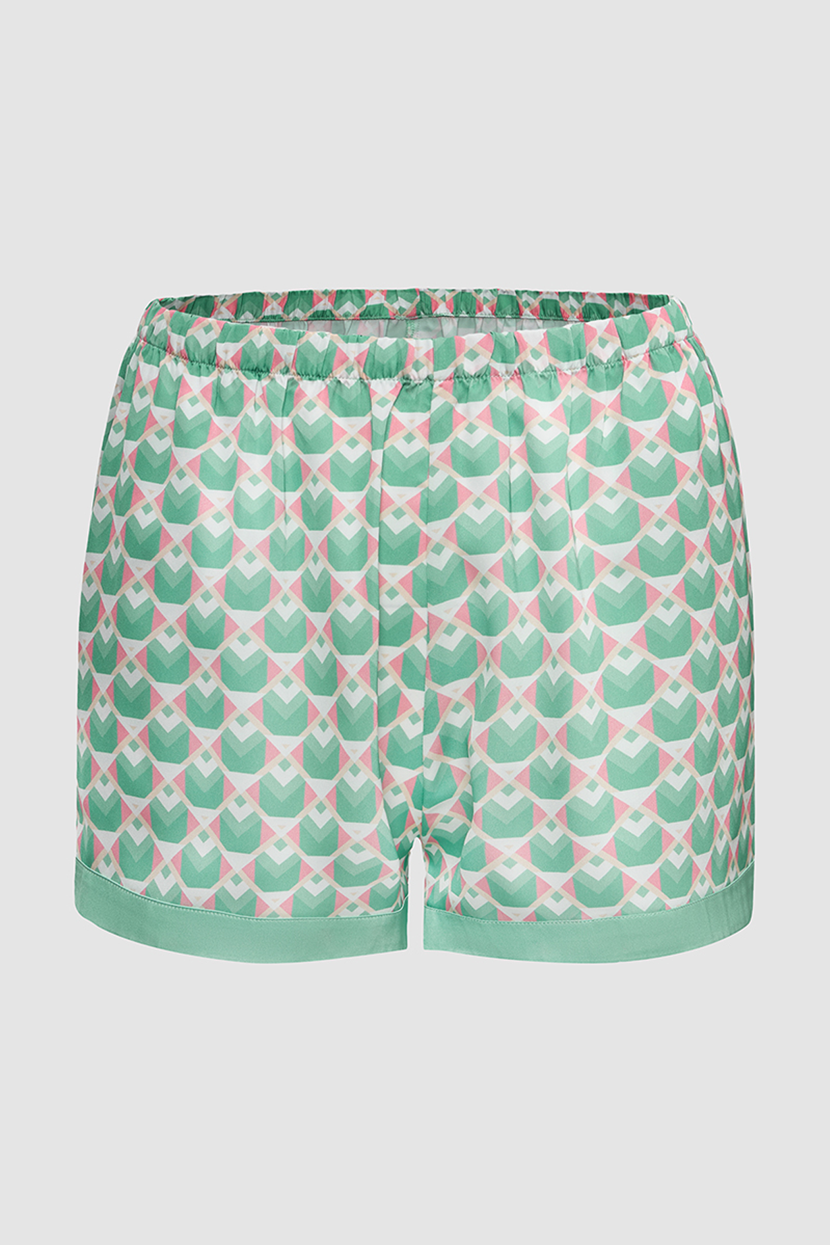 Bộ pijama ngắn nữ Vera satin in tay ngắn - V0768