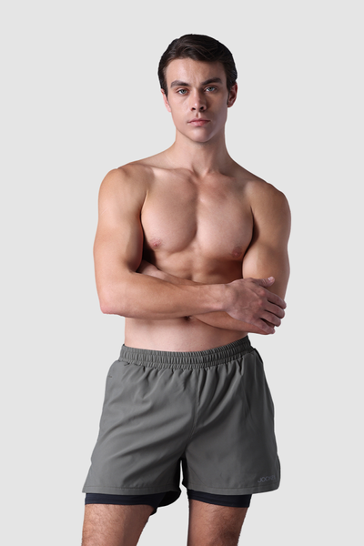 Quần short thể thao Jockey Nam Poly lót 4C in logo - 1375