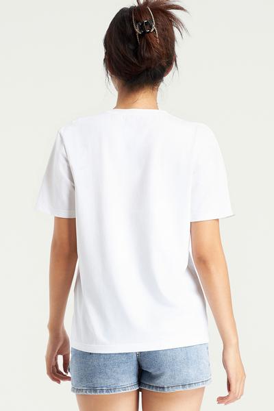 Áo t-shirt nữ Marvel cotton in điểm - D0008