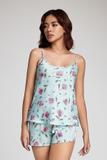 Bộ short nữ Vera satin in - V0644