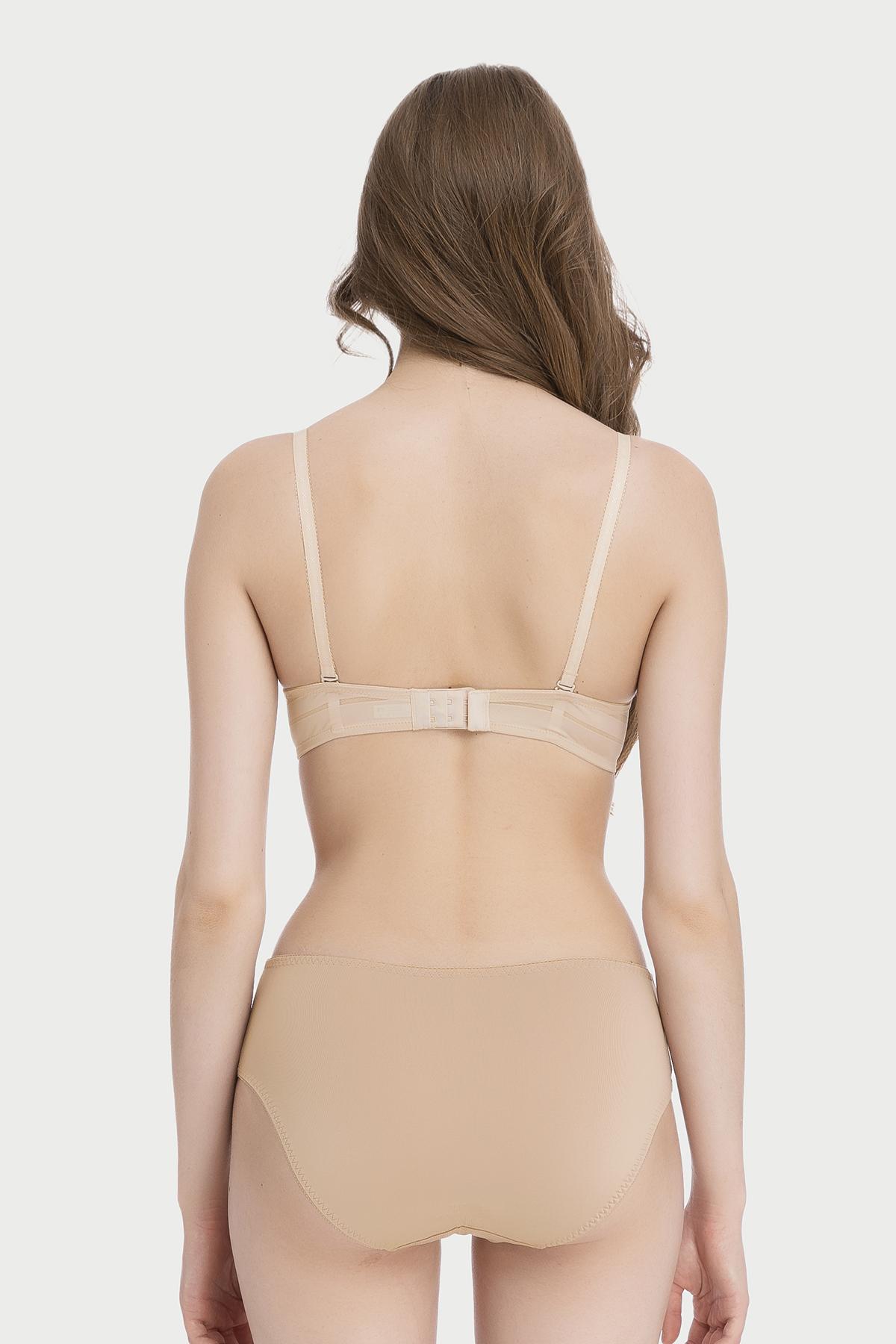 Quần lót lưng cao Misaki microfiber phối ren - M1082