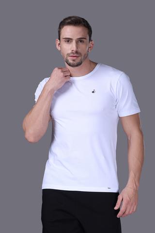 Áo thun nam Jockey T - Shirt  Cotton compact - J7344Trắng