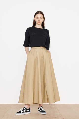 Chân váy dài lưng thunArmy Chino