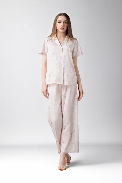 Bộ pijama dài nữ Vera latin in tay ngắn - V0821