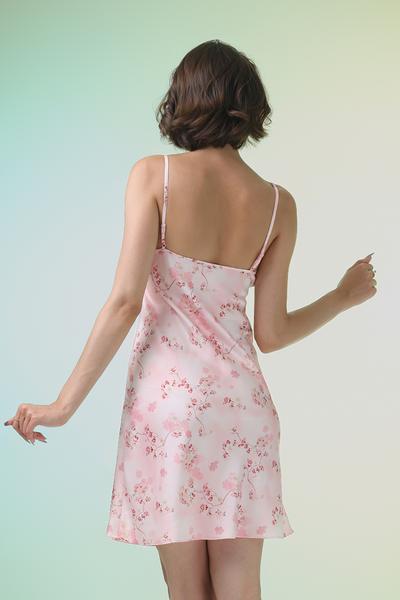 Đầm ngắn nữ Vera latin in phối ren - V0739