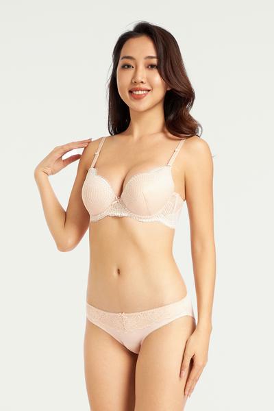 Quần lót bikini nữ Misaki Polyester phối ren M1025