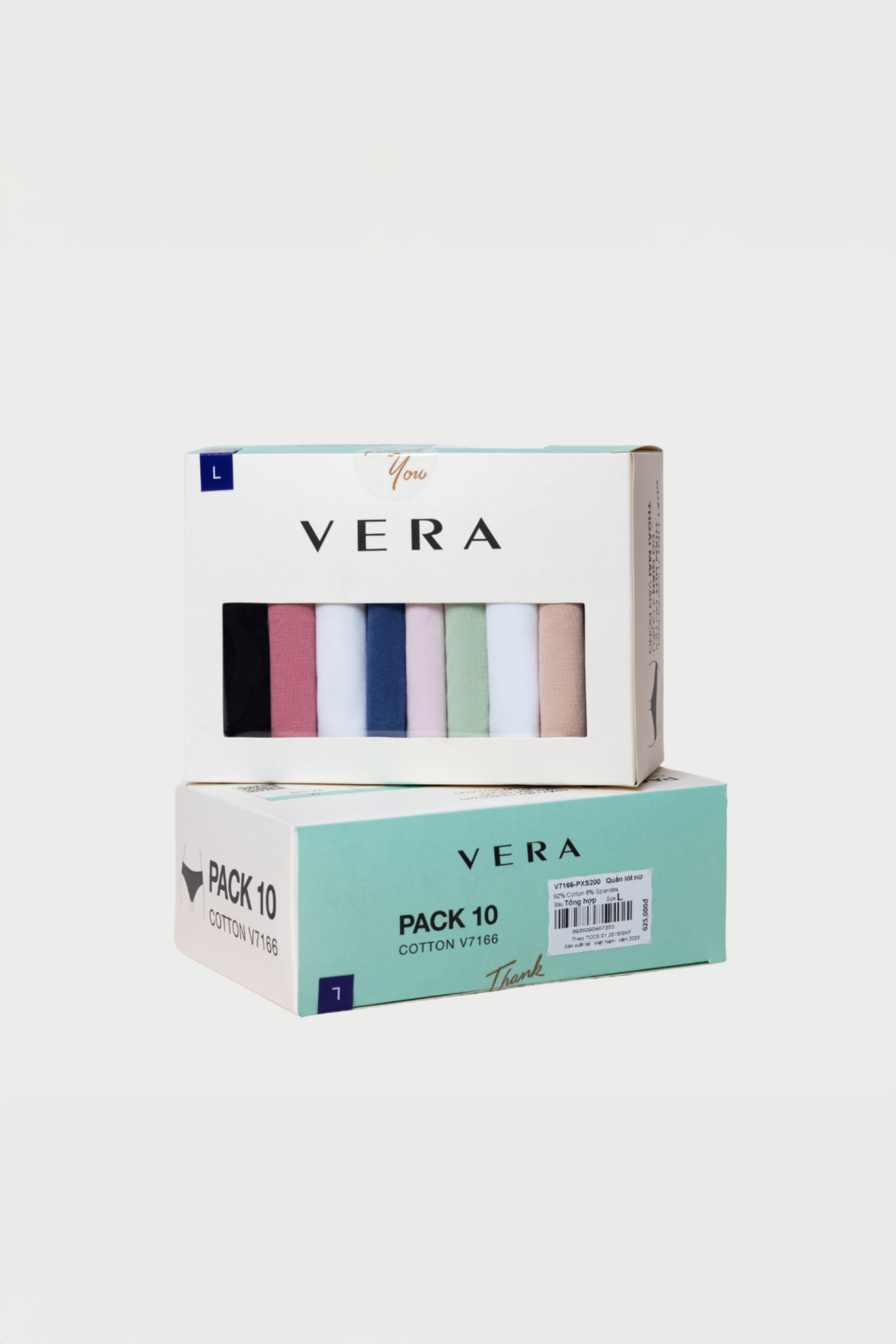 Quần lót nữ Pack Love VERA cotton - 7166/8397 (cạp thấp)