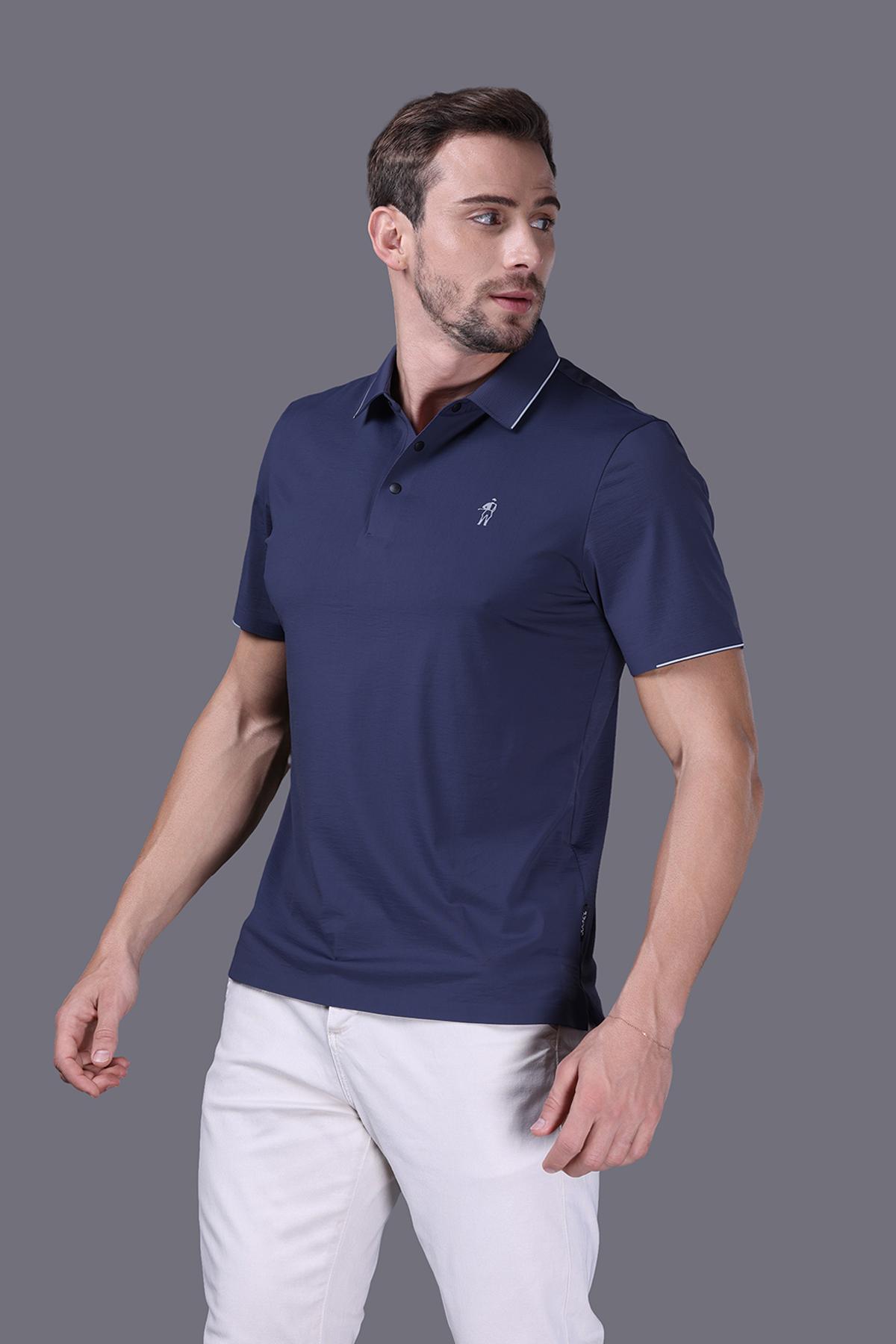Áo Polo Nam Jockey nylon spandex không đường may - J4031