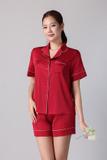 Bộ pijama ngắn nữ Vera latin trơn tay ngắn - V0773