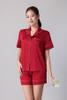 Bộ pijama ngắn nữ Vera latin trơn tay ngắn - V0773