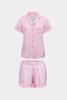Bộ pijama ngắn nữ Vera satin in tay ngắn - V0768