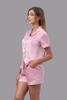 Bộ pijama ngắn nữ Vera satin trơn tay ngắn - V0760