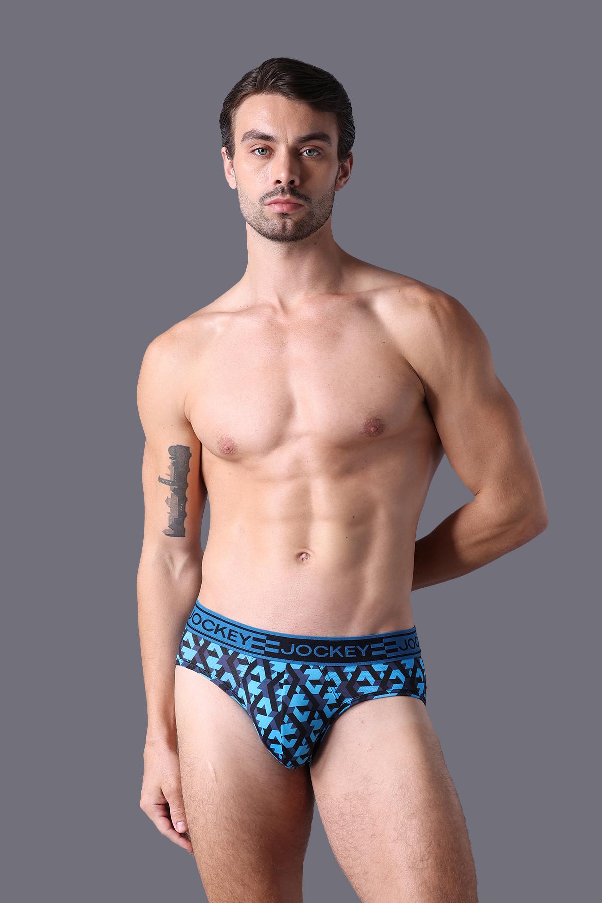 Quần lót Nam dáng brief Jockey Seamfree in họa tiết  - J4061