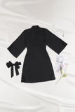 Áo kimono nữ Vera satin phối ren - V0608