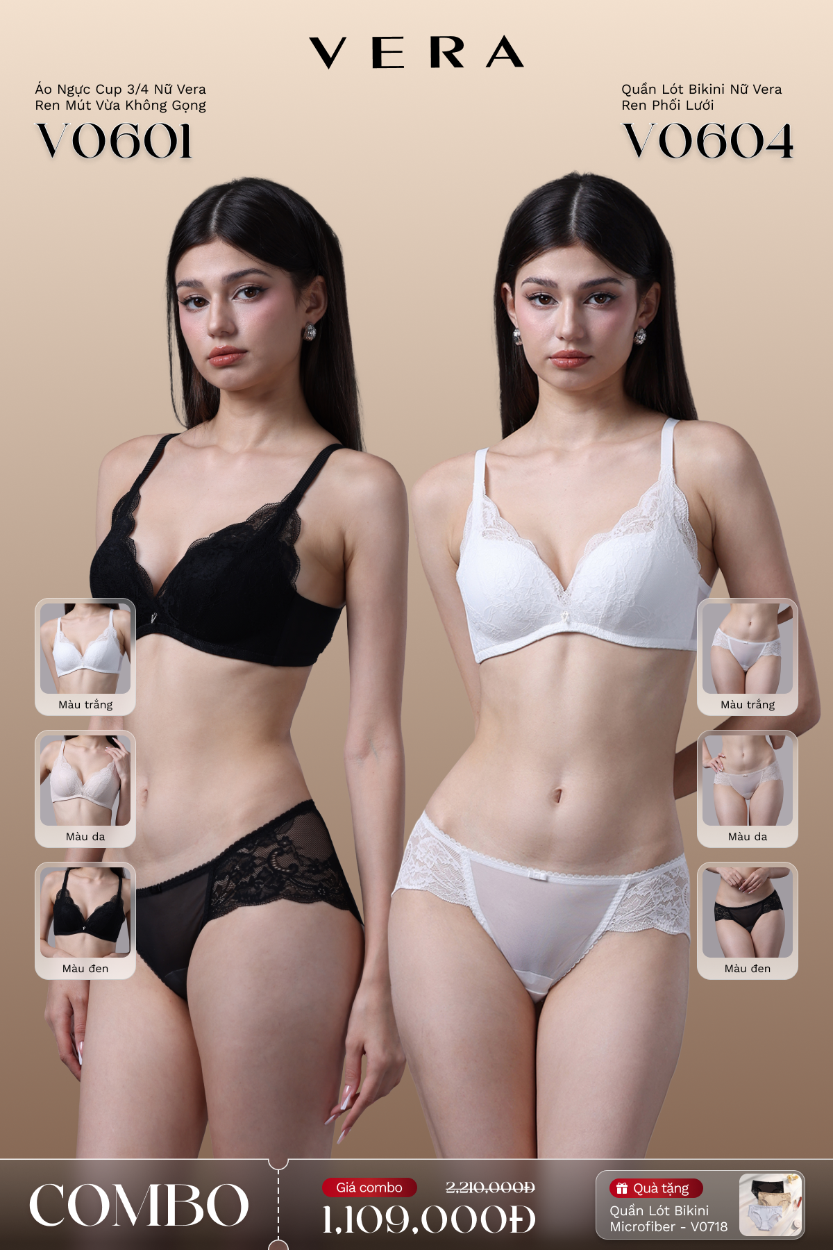 Combo Bộ Đôi Ren Gợi Cảm VERA