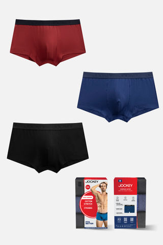 Quần lót Nam Jockey Cotton 4 chiều dáng trunk - J4014Tổng hợp 2