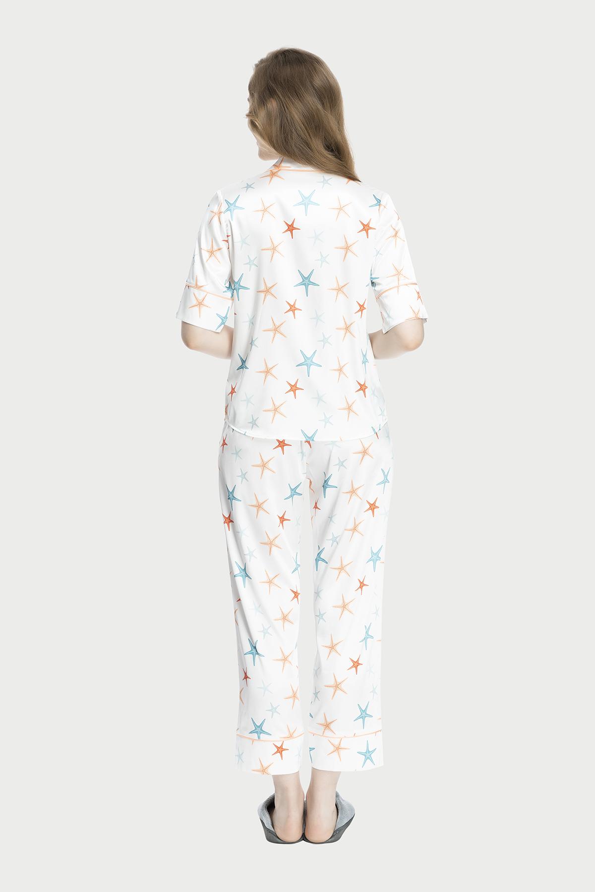 Bộ Pijama dài Vera Satin in full - V0486