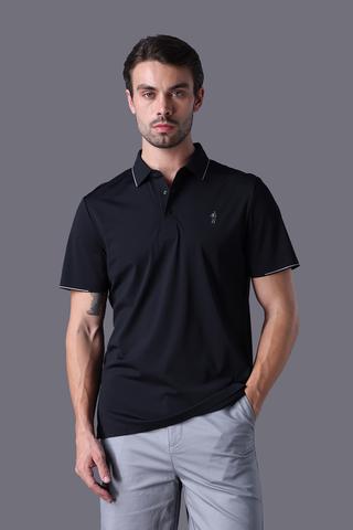 Áo Polo Nam Jockey nylon spandex không đường may - J4031Đen
