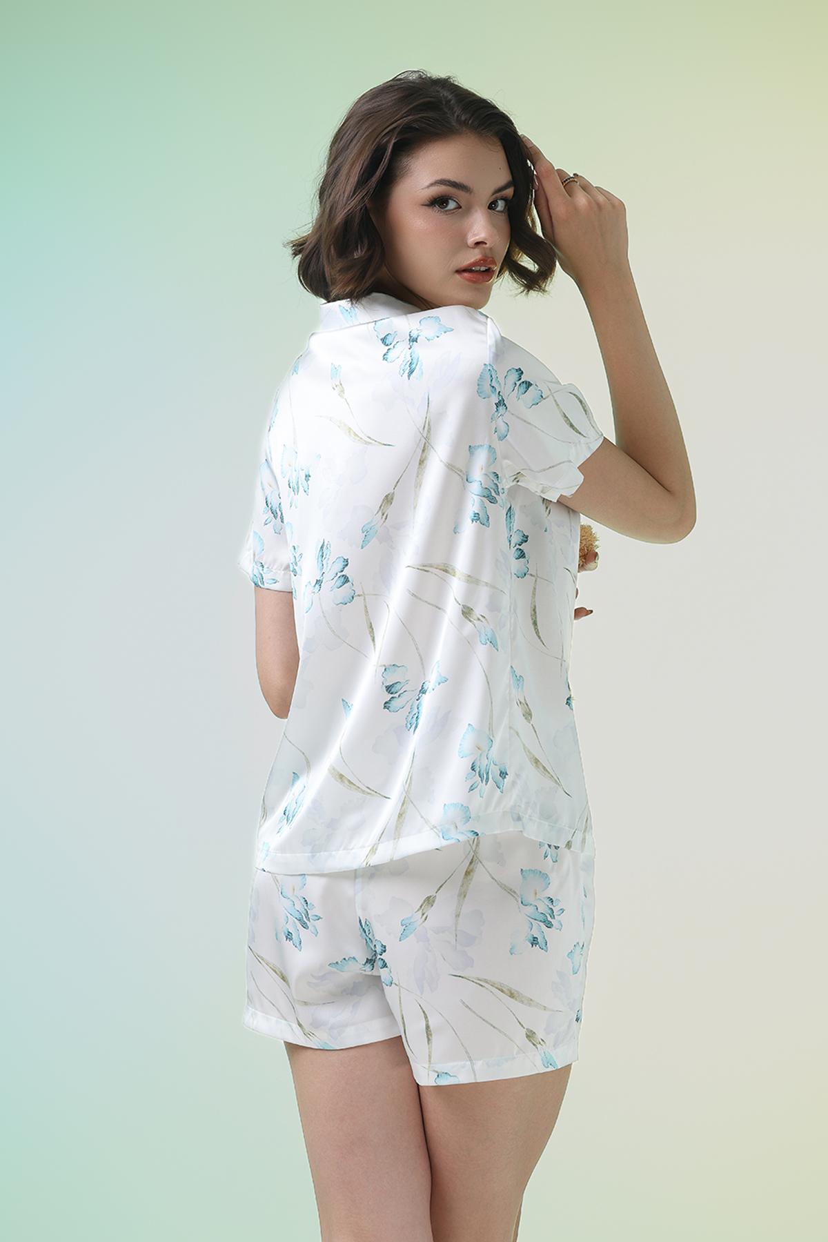 Bộ pijama ngắn nữ Vera latin in tay ngắn - V0742