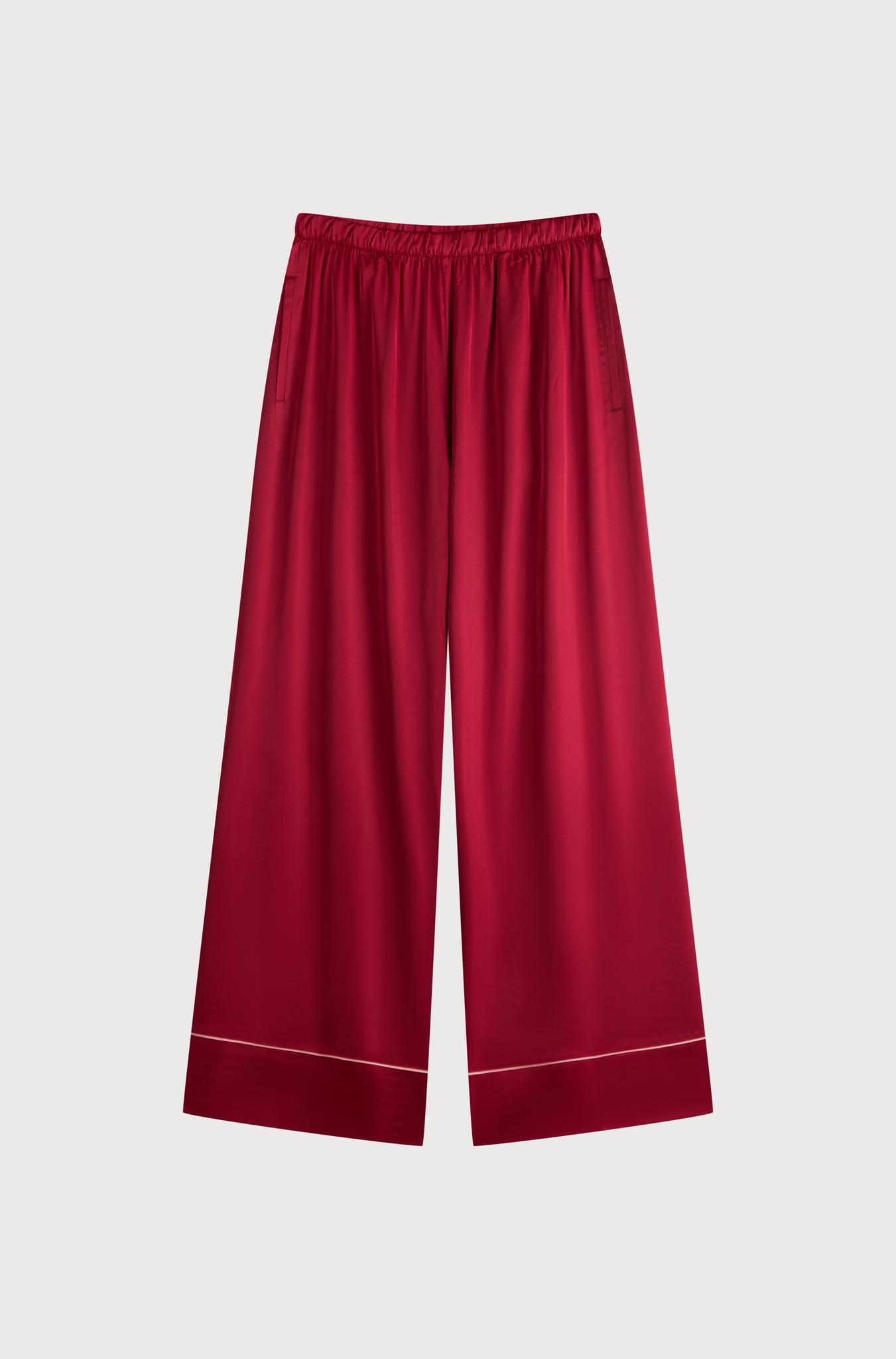 Bộ pijama dài nữ Vera latin trơn tay ngắn - V0774