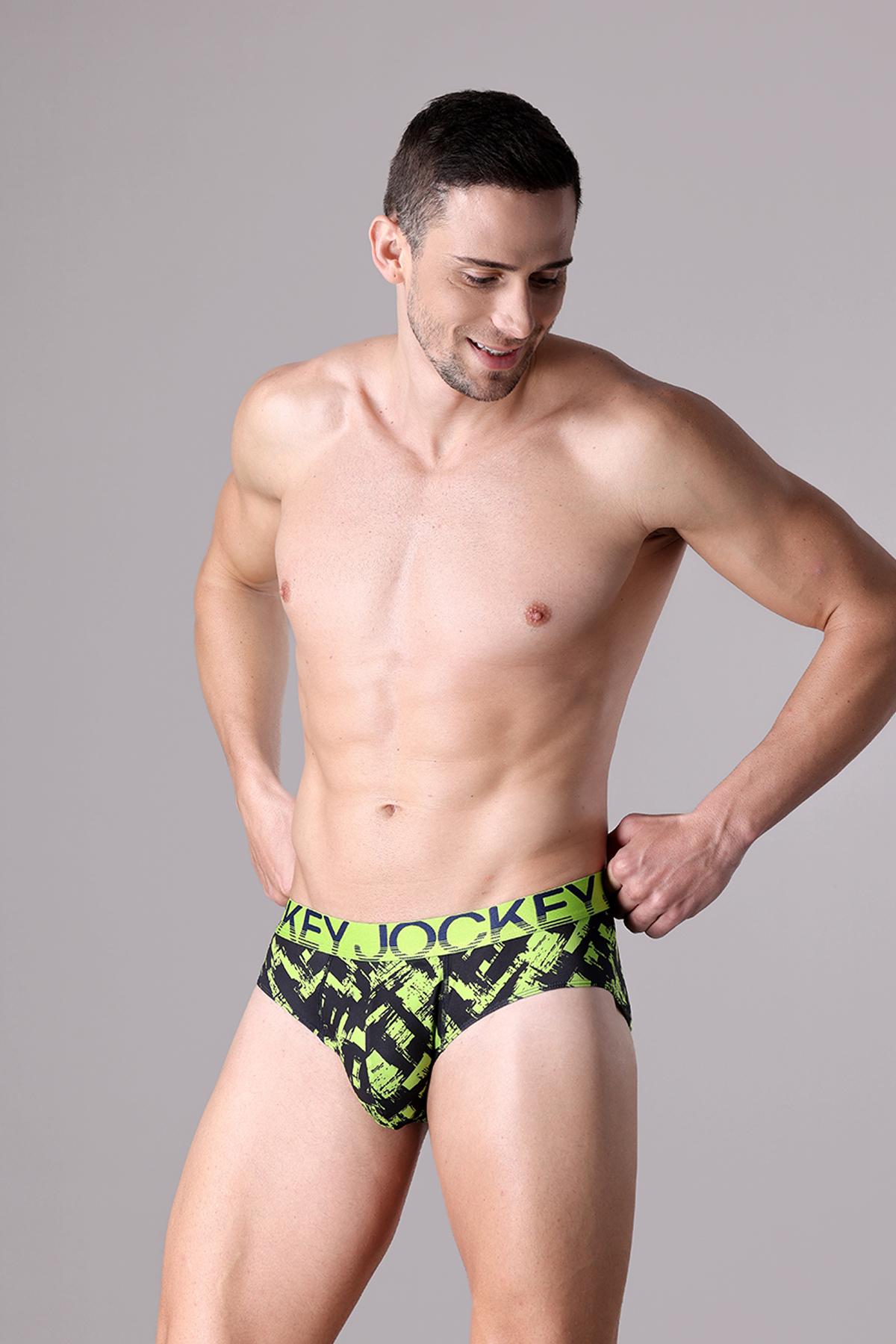 Quần lót nam Jockey poly in họa tiết dáng Brief - J1031