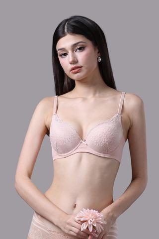 Áo ngực Misaki mút mỏng cúp ren phối dây lưng lưới - 9107Da